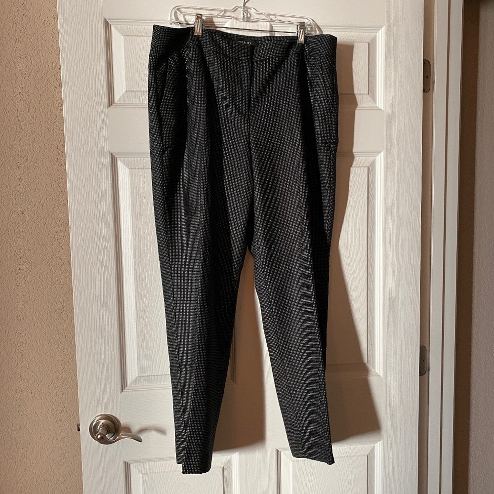 Talbots Black and White Pants, Curvy size 16
